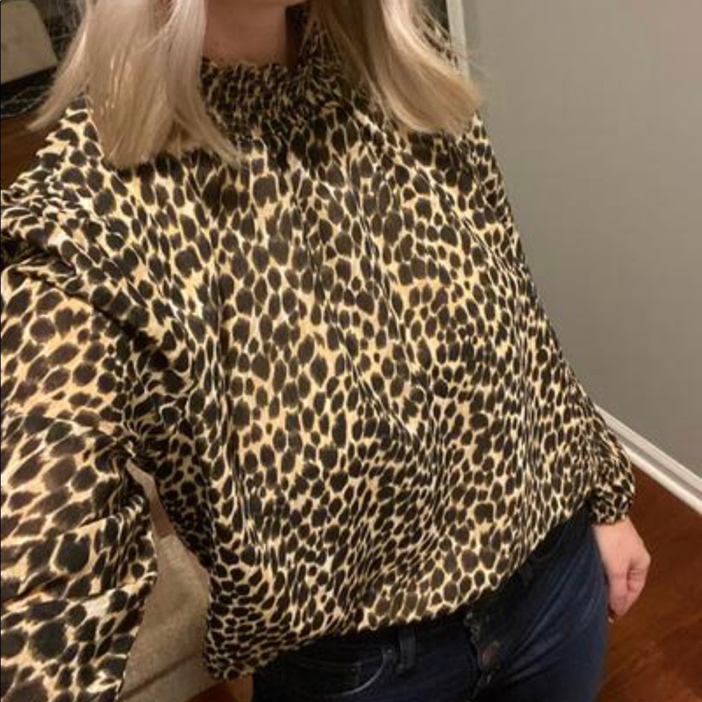 J crew leapord top
